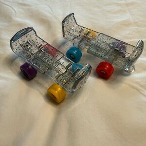 Build-A-Bear Glittery Skates Toy Set with Colorful Wheels